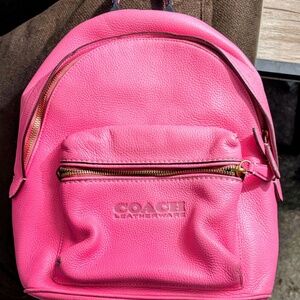 Coach Pink Leather Mini Backpack – Authentic